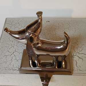 Metal Christmas <b>Stocking</b> <b>Holder</b> Heavy Duty Fireplace Mantel Hook Festive Holiday Decor - Product Image 5
