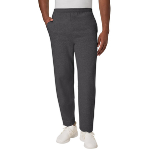 Pantalon de jogging décontracté gris foncé en coton, taille élastique, poches latérales, idéal pour l'automne – Meilleures ventes - Product Image 1