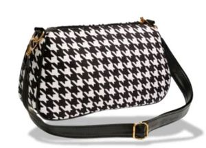 Mochila de Mujer con Estampado de Pata de Gallo, Correa de Cadena Dorada, Cierre de Cremallera, Impermeable, Ligera, Estilo Moderno para Entrenamiento y Viajes - Product Image 3