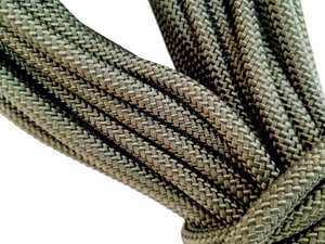 Cuerda Estática Trenzada Verde Oliva de 10 mm, Cuerda de Escalada, Cordón Utilitario para Exteriores, para Seguridad Industrial, Camping y Senderismo - Product Image 1