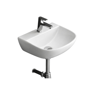 Lavabo Rectangular Moderno PEARL para Colgar en la Pared, con un Solo Orificio, Acabado Cromado, Diseño Minimalista, Garantía de 5 Años, Capacidad de 12L - Product Image 1
