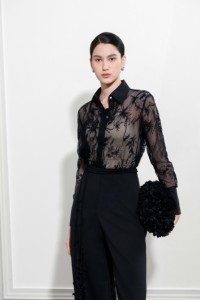Nueva Tendencia 2026 Camisa Elegante para Mujer con Puños en las Mangas, Blusas y Camisas de Mujer con Encaje Floral, Ropa de Mujer para Verano - Product Image 2