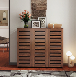 Porte-bagages en bois massif de qualité supérieure avec étagère à chaussures pour la maison et l'hôtel, meuble de rangement pour chaussures pour l'entrée de la maison - Product Image 5