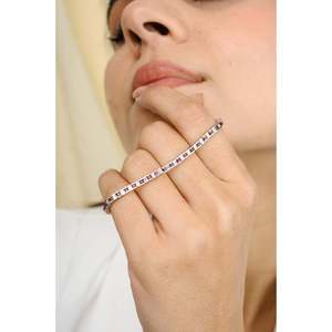 18K Gold <b>Ruby</b> and Diamond Fashion Tennis <b>Bracelet</b> - Product Image 2