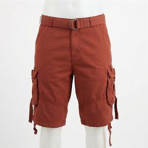 Customize Casual Canvas Drawstring Closure Mid Waist <b>Longer</b> <b>Length</b> Cargo <b>Shorts</b> Quick Dry Sports <b>Mens</b> High Quality Apparel - Product Image 1