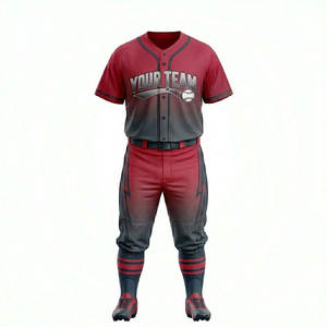 Uniforme de Béisbol de Manga Corta con Estampado, Transpirable, de Diseño Moderno, Color Sólido, Calidad Premium, para Venta en Línea - Product Image 6