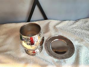 Gobelet élégant en cuivre martelé, en verre et cuivre pur, idéal pour l'eau, le service des invités et la consommation à la maison. - Product Image 2