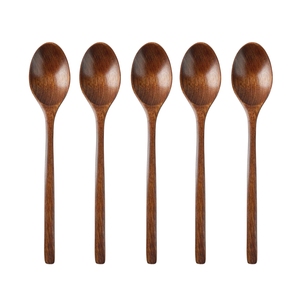 Juego de Cucharas de Madera Natural Personalizadas de Alta Calidad |   Cucharas para mezclar con mango largo, utensilios de cocina ecológicos - Product Image 4