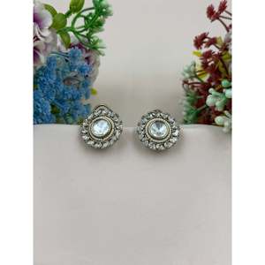 Fashion Stud Earrings-Jinal Premium Victorian Indian Ethnic <b>Artificial</b> <b>Jewellery</b> - Product Image 4