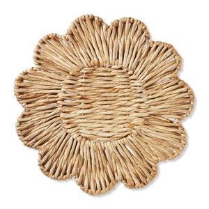 New Trend Natural Rattan Charger Plates Handwoven Wedding Table Decoration <b>Wicker</b> Scalloped <b>Placemats</b> From Vietnam - Product Image 6