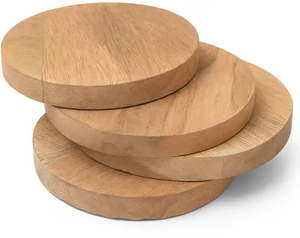 FAIZA CRAFT OEM Wooden Coasters Custom Diameter & Thickness Cartoon Design Handmade Eco-Friendly - Product Image 4
