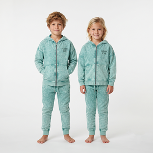 Fabricante de Conjuntos Deportivos de Sudadera con Capucha y Pantalones Jogger para Niños, Unisex, de Algodón Lavado al Ácido, de Alta Calidad, con Hombros Caídos y Cierre Completo - Product Image 6