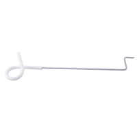Aislador de esquina blanco offset para poste de madera, 150 mm, brazo único, accesorio para cerca eléctrica, resistente a los rayos UV