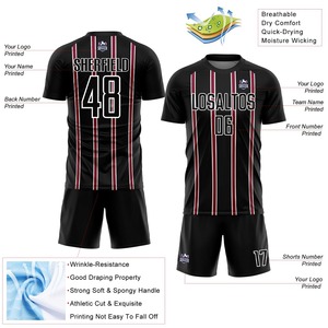 เสื้อเจอร์ซีย์ฟุตบอลสำหรับผู้ชายชุดฟุตบอลชุดฟุตบอลแบบสั่งทำแห้งเร็วชุดฟุตบอลแบบกำหนดเอง - Product Image 3