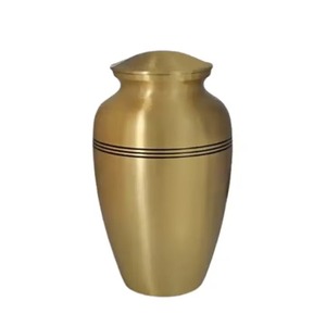 Aluminum Urns With Texture Metal Urns for Human Ashes Adult Male & Female for Funeral or Home Urns New Arrival from India - Product Image 4