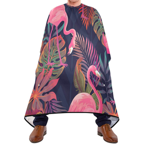 Cape de coiffure professionnelle avec fermeture à bouton réglable, imperméable, en polyester, pour salon de coiffure - Product Image 2