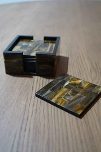 Posavasos de cuerno de búfalo de alta demanda para mesas de comedor, mesas de cocina y accesorios de restaurante disponibles para la venta - Product Image 4