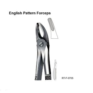 Forceps d'extraction ergonomiques de type anglais en acier inoxydable par Roboz Tech Pakistan - Product Image 1
