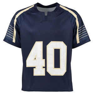 Maillot de football américain personnalisé de qualité supérieure, taille plus, broderie, manches courtes, uniforme d'équipe - Product Image 5