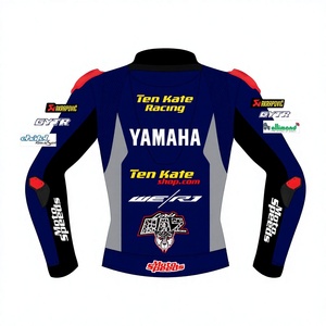 Loris Baz WSBK <b>Racing</b> <b>Jacket</b> Ramaha Custom Kangaroo Leather MotoCP CE Approved Armored Men's Professional <b>Jacket</b>/Chaqueta - Product Image 2