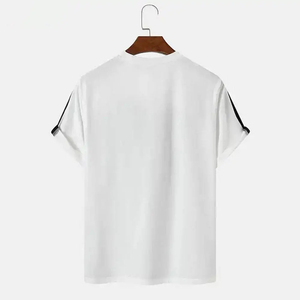 T-shirts pour hommes en coton 100% tricoté, de qualité supérieure, avec logo personnalisé imprimé, anti-rides, séchage rapide, nouveau design - Product Image 2