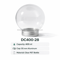 Bouteille en plastique écologique de 400 ml PET DC400-28, adaptée aux aliments, pour jus, thé et boissons