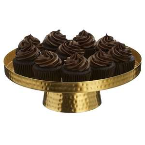 Soporte de Exhibición para Pasteles de Metal Dorado, Diseño Clásico Moderno, para Fiestas, Bodas, Aniversarios, Hecho a Mano, Redondo y Alto - Product Image 5