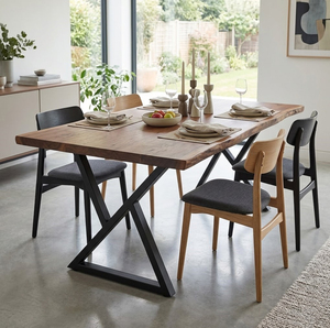28" Height Heavy-Duty X-Shape Steel <b>Table</b> <b>Legs</b> with Pre-Drilled Mounting Holes 1000lbs Loading Easy Installation EDPTBL001 - Product Image 1