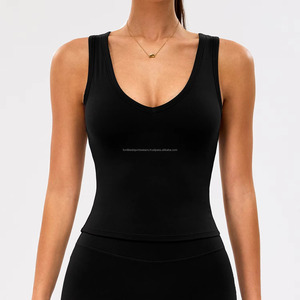 Ensemble de yoga 2 pièces pour femme, couleur unie, col carré, bretelles spaghetti, imprimé frontal, taille mi-haute, anti-transpiration, tenue de sport - Product Image 3