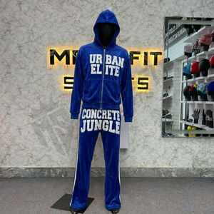 Conjunto Deportivo Personalizado para Hombre con Cierre de Cremallera, Ropa Deportiva de Primera Calidad, Tejido Transpirable, Traje de Entrenamiento para Gimnasio - Product Image 1