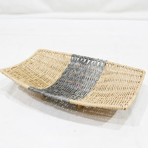 Plateaux de corde de papier tissé de haute qualité, organisateur décoratif de luxe pour l'affichage de cuisine et de salon - Product Image 2