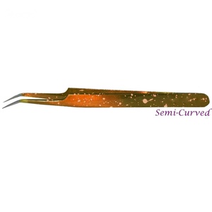 Pince à épiler Ryzer Studio Straight a Type en acier inoxydable de précision, pointe lisse 10 mm pour l'application d'extensions de cils - Product Image 4