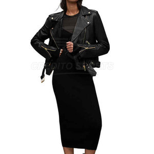 Chaqueta de Cuero para Mujer, Estilo Premium, Ajuste Suave, Diseño Duradero para Uso Diario, Cómoda, en Oferta Online - Product Image 4