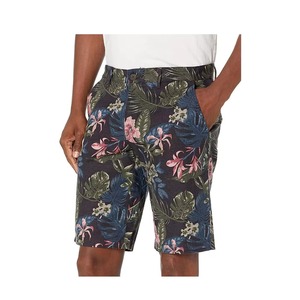 Short de bain rayé pour homme, bleu et blanc, avec cordon de serrage à la taille, séchage rapide, décontracté, longueur courte, taille mi-haute - Product Image 6