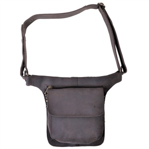 Fashioned Unique Design Oem Softshell Windproof Leather Waist Bag Waterproof Vintage Zipper Closure Waterproof Leather Waist Bag - Product Image 1
