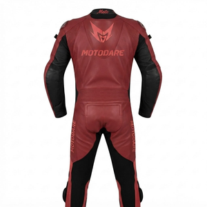 Combinaison de moto en cuir sur mesure de qualité supérieure MotoCP Racing 1 pièce, équipement de conduite avec bosse niveau 2 CE, fabriquée sur mesure - Product Image 2