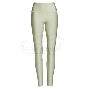 Leggings de yoga fitness taille moyenne personnalisés de haute qualité pour femmes pantalons imprimés de course à pied respirants poches avec logo taille XL pour décontracté - Product Image 1
