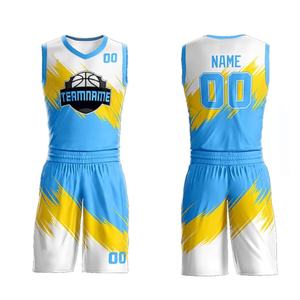 Último diseño hombres mujeres baloncesto Jersey transpirable personalizado sublimado malla personalizar equipo nombre baloncesto uniforme Jóvenes Adultos - Product Image 5
