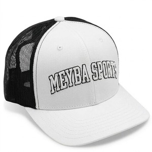 Gorra Trucker de Malla Blanca y Negra Premium con Cierre Ajustable, Estilo Urbano de 5 Paneles, Transpirable, para Exteriores, Moda Casual - Product Image 4