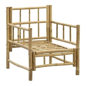 Natural Bamboo Folding <b>Chair</b> Home Decor Garden Dinning <b>Chairs</b> with <b>Cushion</b> Boho Design for Patio Resort Hotel Made in Vietnam - Product Image 2