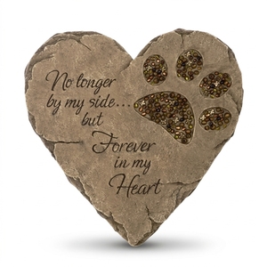 Urne funéraire pour animaux de compagnie en forme de cœur, style américain, personnalisée, durable, pour cendres d'animaux, fournitures funéraires, plaque commémorative - Product Image 1