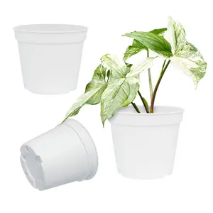 Pot taman Resin kuat tahan pudar: dapat didaur ulang, fleksibel, dan tahan lama untuk apartemen balkon berkebun L-002-1