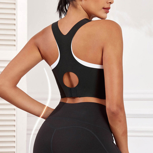 <b>Top</b> Selling Lightweight <b>Women</b> Sports Bra Breathable Solid Front Logo High Support Gym Fitness Workout Running for Adults - Product Image 2