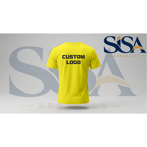 T-shirt Jaune Homme Grande Taille et Surdimensionné Personnalisé 280g Coton Lourd Vêtement de Sport Disponible jusqu'à 6XL - Product Image 2