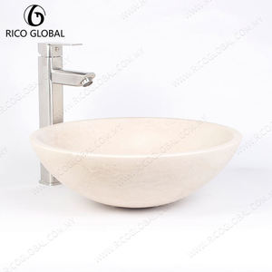 อ่างล้างหน้าแบบแขวนผนัง RICO GLOBAL Travertine ดีไซน์มินิมอล ผิวด้าน - Product Image 4