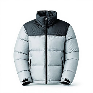 Unisex Faux <b>Fur</b> Puffer <b>Jacket</b> Cotton Lined <b>Hooded</b> Winter Wind Resistant Bubble Coat Warm Casual Outerwear - Product Image 5