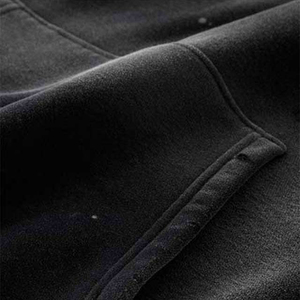 Custom Men's Heavyweight 100% Cotton Fleece Hoodies with Pockets Washed Finish Winter Ready Windproof & <b>Waterproof</b> Regular Fit - Product Image 2