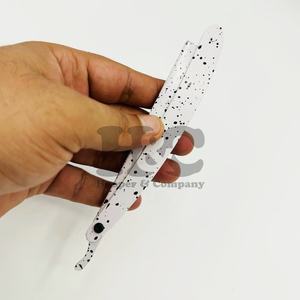 Nouveau design professionnel, rasoir droit à lame unique en acier inoxydable et bambou pour le rasage humide des hommes - Personnalisable et privé - Product Image 5