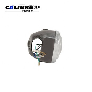 Phare rond de moto TAIWAN CALIBRE 5 pouces avec lentille transparente taillée en diamant et boîtier noir - Product Image 5