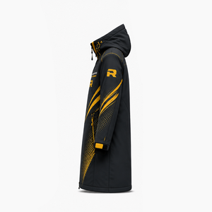 Vêtements d'hiver robustes, vestes longues en textile, manteaux rembourrés coupe-vent, vêtements d'extérieur, vente en gros, vestes longues en textile sur mesure - Product Image 3